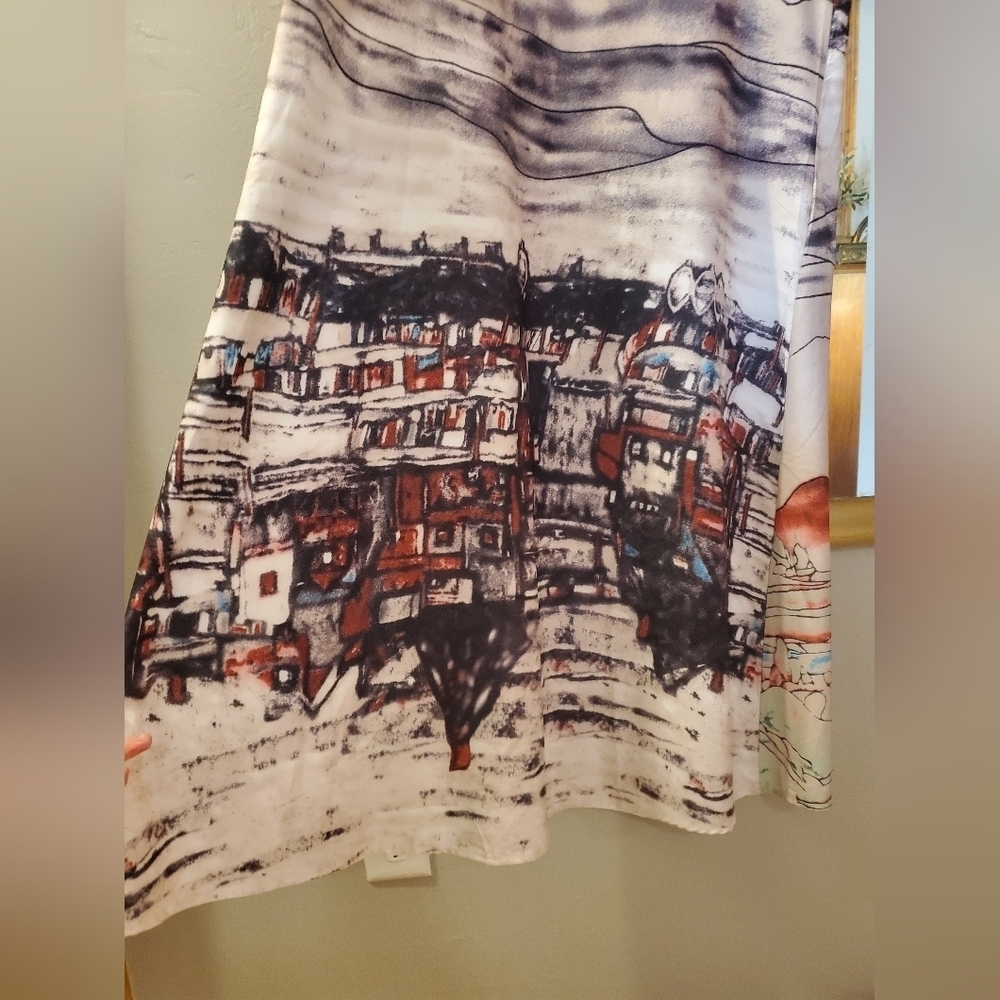 Artistic Urban Printed Multicolor Dress - Picture 3 of 10